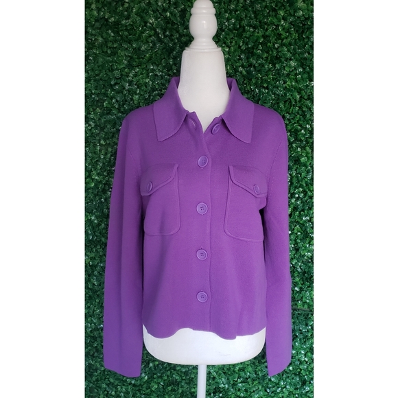 45. J.Crew Merino wool patch-pocket sweater-jacket - Picture 5 of 9